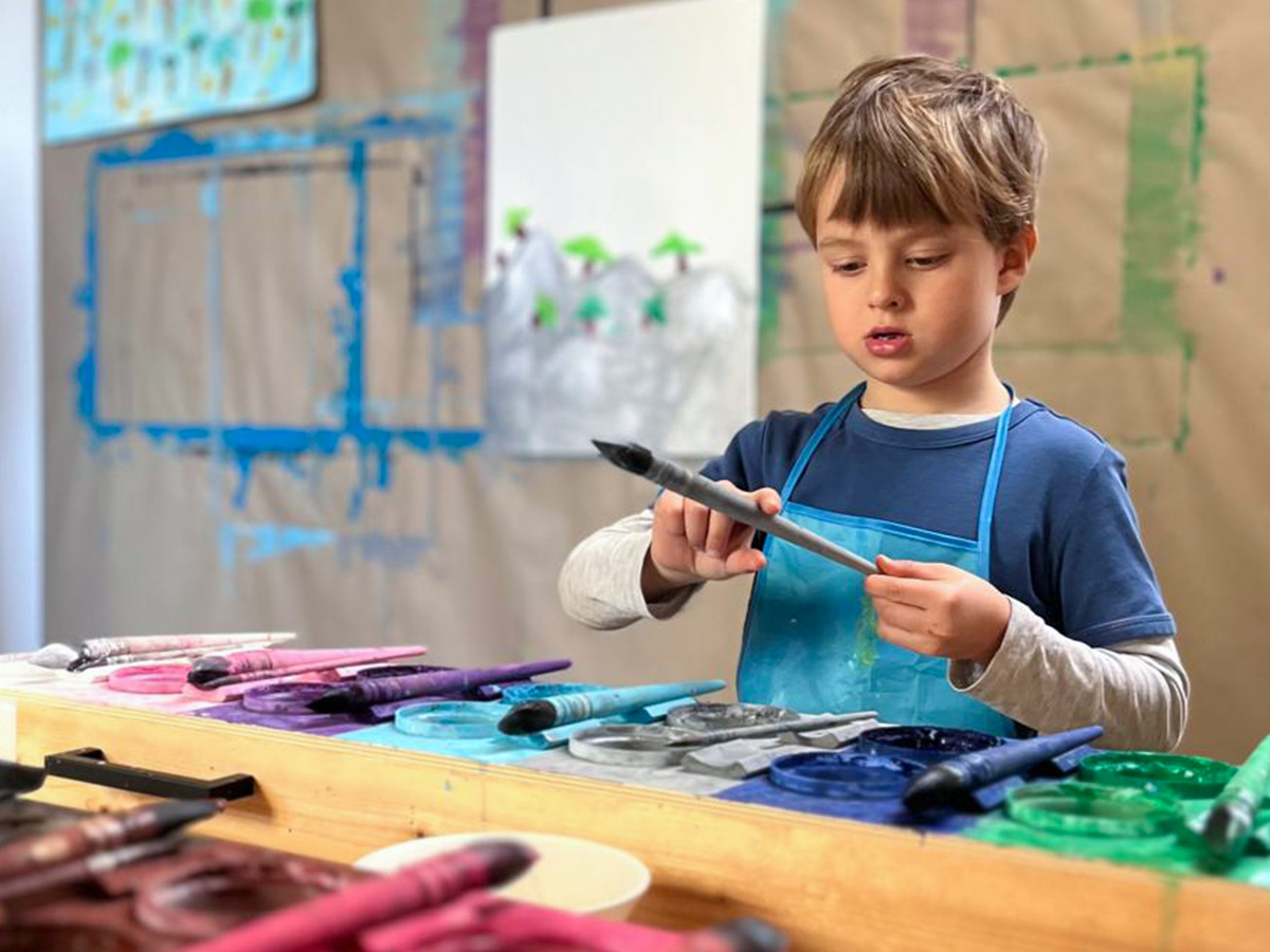 Kreativer Prozess im Atelier